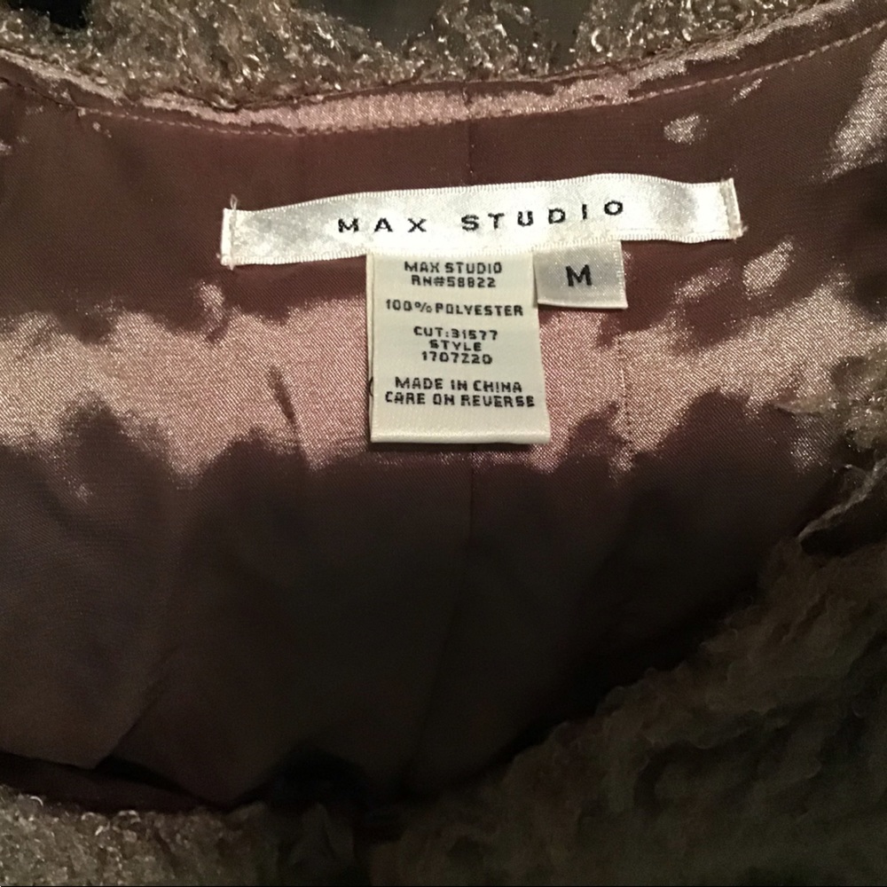 Max Studio Dressy Shorty Teddy Jacket - Picture 3 of 3